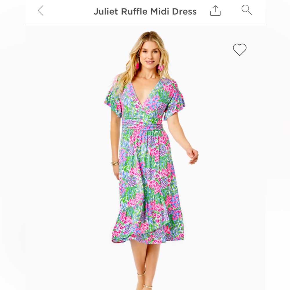 Lilly Juliet Ruffle midi-length dress